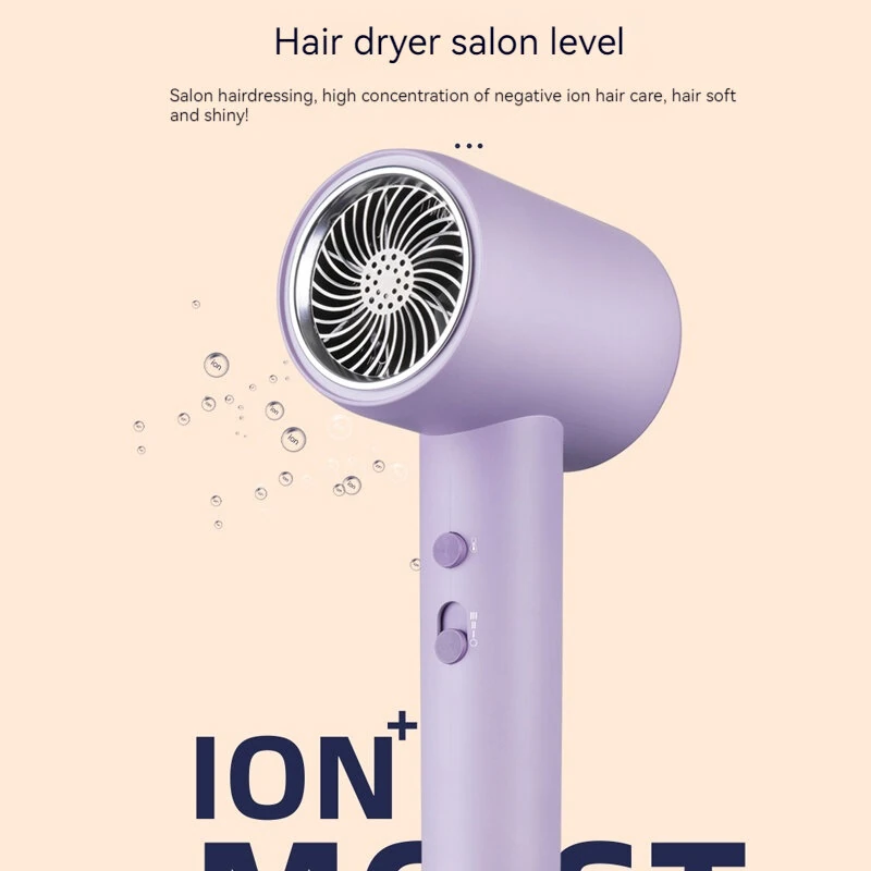 (image for) 2000W Powerful Hair Dryer 5-Level Temperature Adjustment Dual Switches with Rotating Nozzle 220~240V Salon Hair Dryer for Home